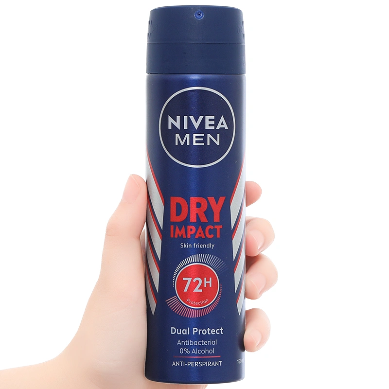 Xịt khử mùi Nivea Men Dry Impact cho nam chai 150ml - 7